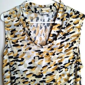 Tahari Size PLXL leopard type print, no sleeves